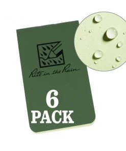 Waterproof Notebooks Rite In The Rain Weatherproof On The Go Wallet Notebook 6 Pack