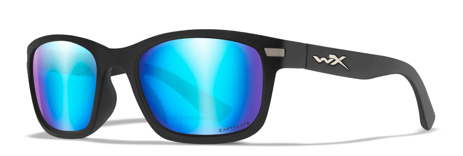 WILEY X HELIX - CAPTIVATE Polarized Blue Mirror With Matte Black Frame 1 WILEY X HELIX - CAPTIVATE Polarized Blue Mirror With Matte Black Frame