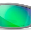 Gear Wiley X Grid Sunglasses - Matte Cool Grey Frame With Captivate Polarized Green Lenses