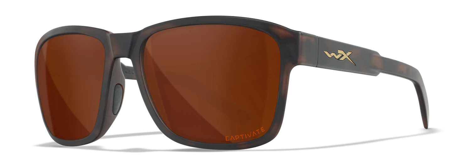 Gear Wiley X Trek Sunglasses - Matte Havana Brown Frames With Captivate Polarized Copper Lenses 1 Gear Wiley X Trek Sunglasses - Matte Havana Brown Frames With Captivate Polarized Copper Lenses