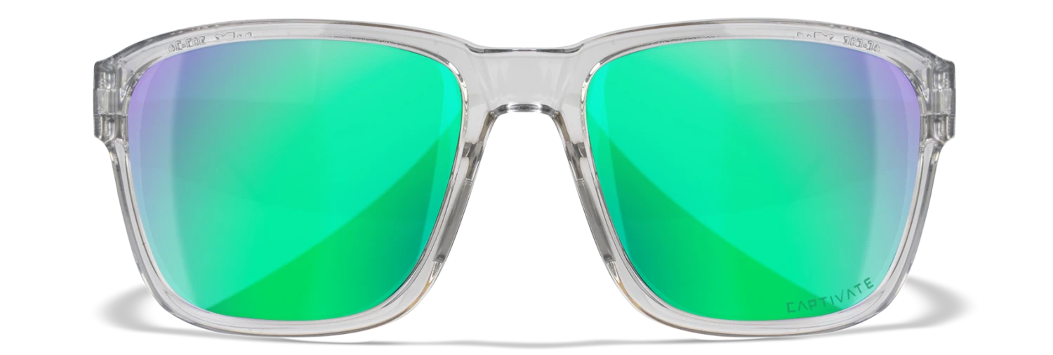Wiley X Trek Sunglasses - Gloss Crystal Light Grey Frames With Captivate Polarized Green Mirror Lenses Gear 3 Wiley X Trek Sunglasses - Gloss Crystal Light Grey Frames With Captivate Polarized Green Mirror Lenses Gear