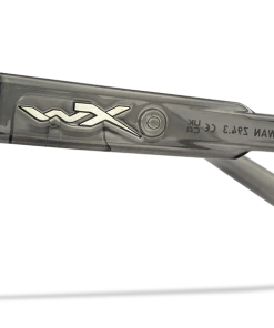 Wiley X Trek Sunglasses - Gloss Crystal Dark Grey Frame With Captivate Polarized Blue Mirror Lenses Gear