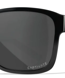 Wiley X Trek Sunglasses - Matte Black Frame With Captivate Polarized Grey Lenses Gear