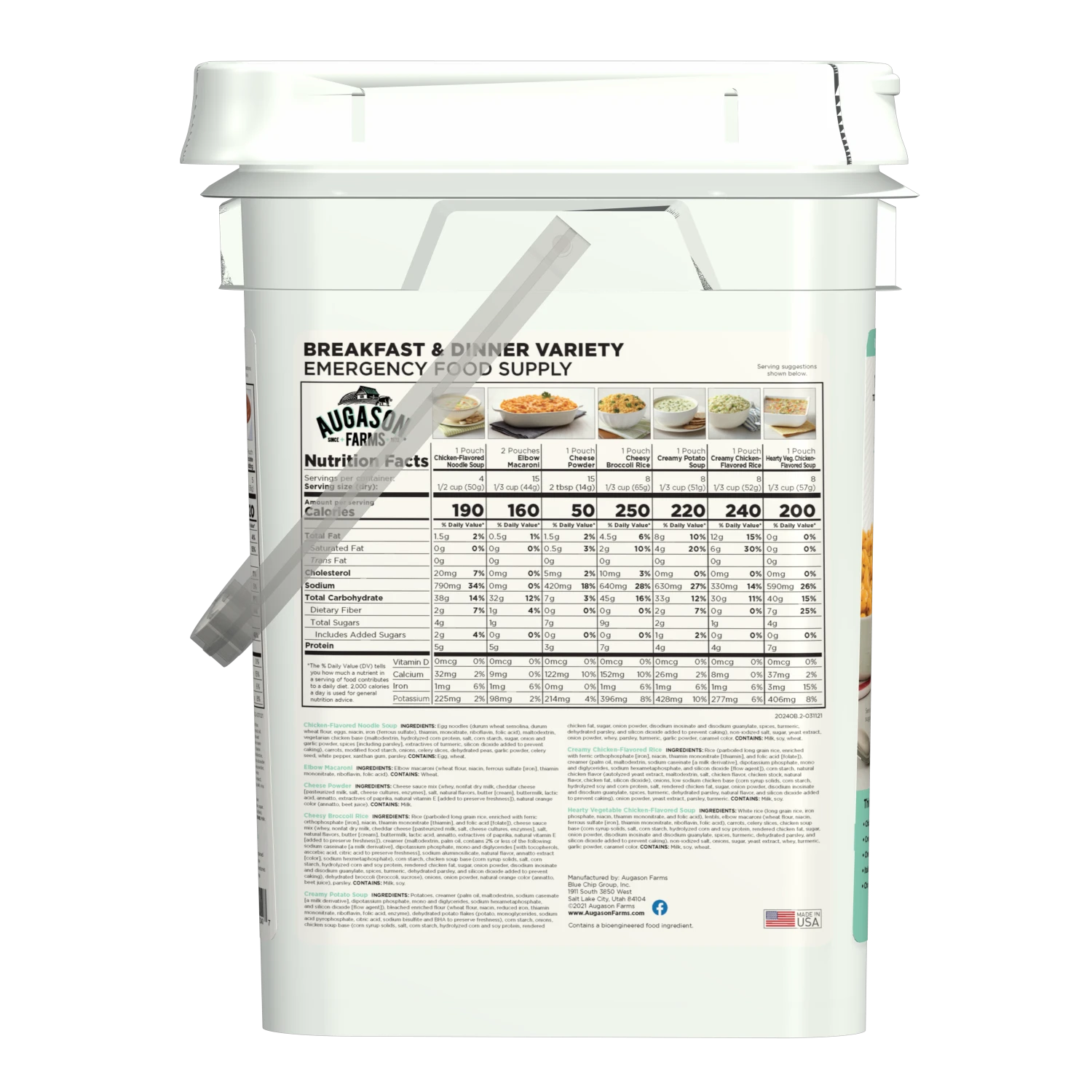 Augason Farms Emergency Food Supply Variety Pail Food & Food Storage 3 Augason Farms Emergency Food Supply Variety Pail Food & Food Storage